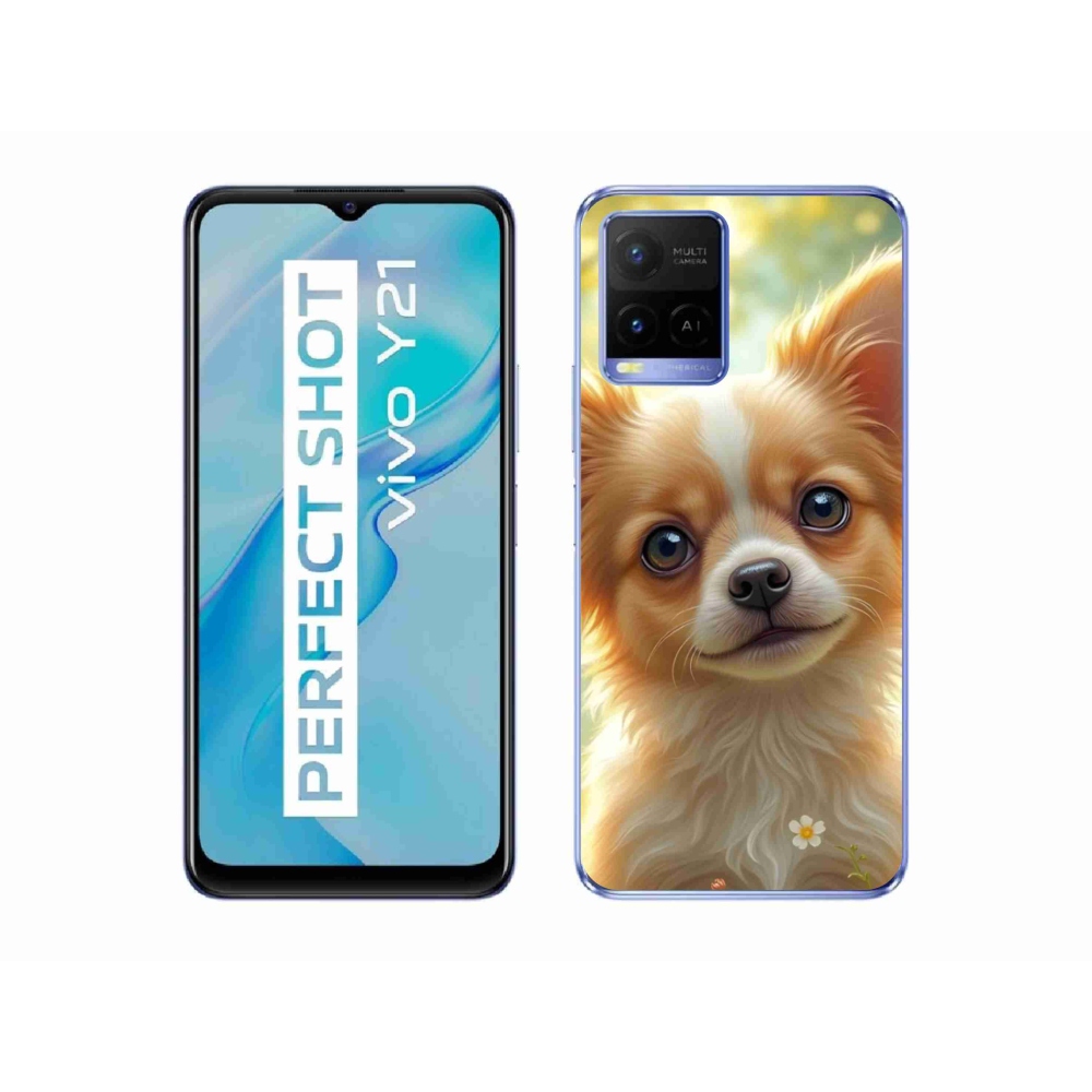 Gelový kryt mmCase na Vivo Y21/Y21s/Y33s - čivava 5