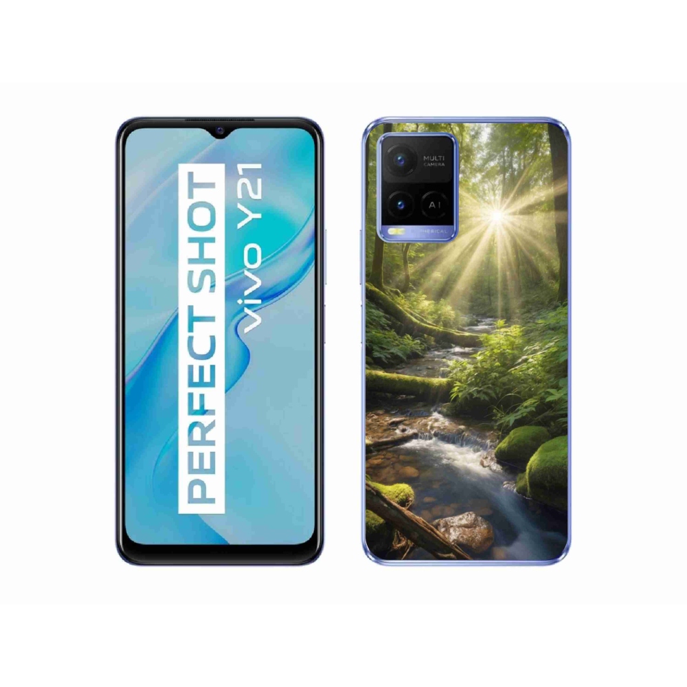 Gelový kryt mmCase na Vivo Y21/Y21s/Y33s - hlubina lesa