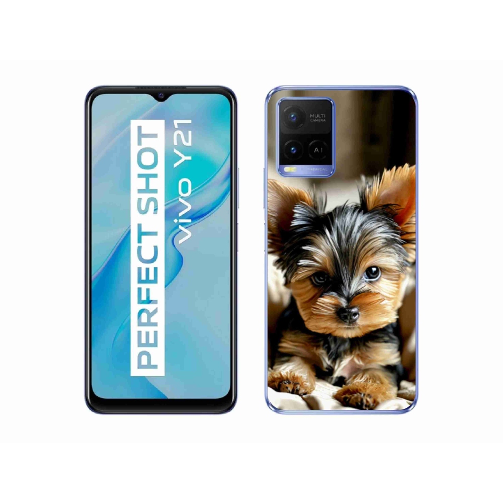 Gelový kryt mmCase na Vivo Y21/Y21s/Y33s - jorkšír 11