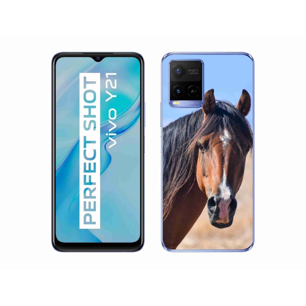 Gelový kryt mmCase na Vivo Y21/Y21s/Y33s - klidný kůň