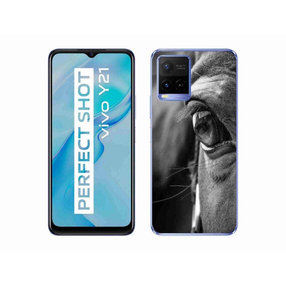 Gelový kryt mmCase na Vivo Y21/Y21s/Y33s - koňský pohled
