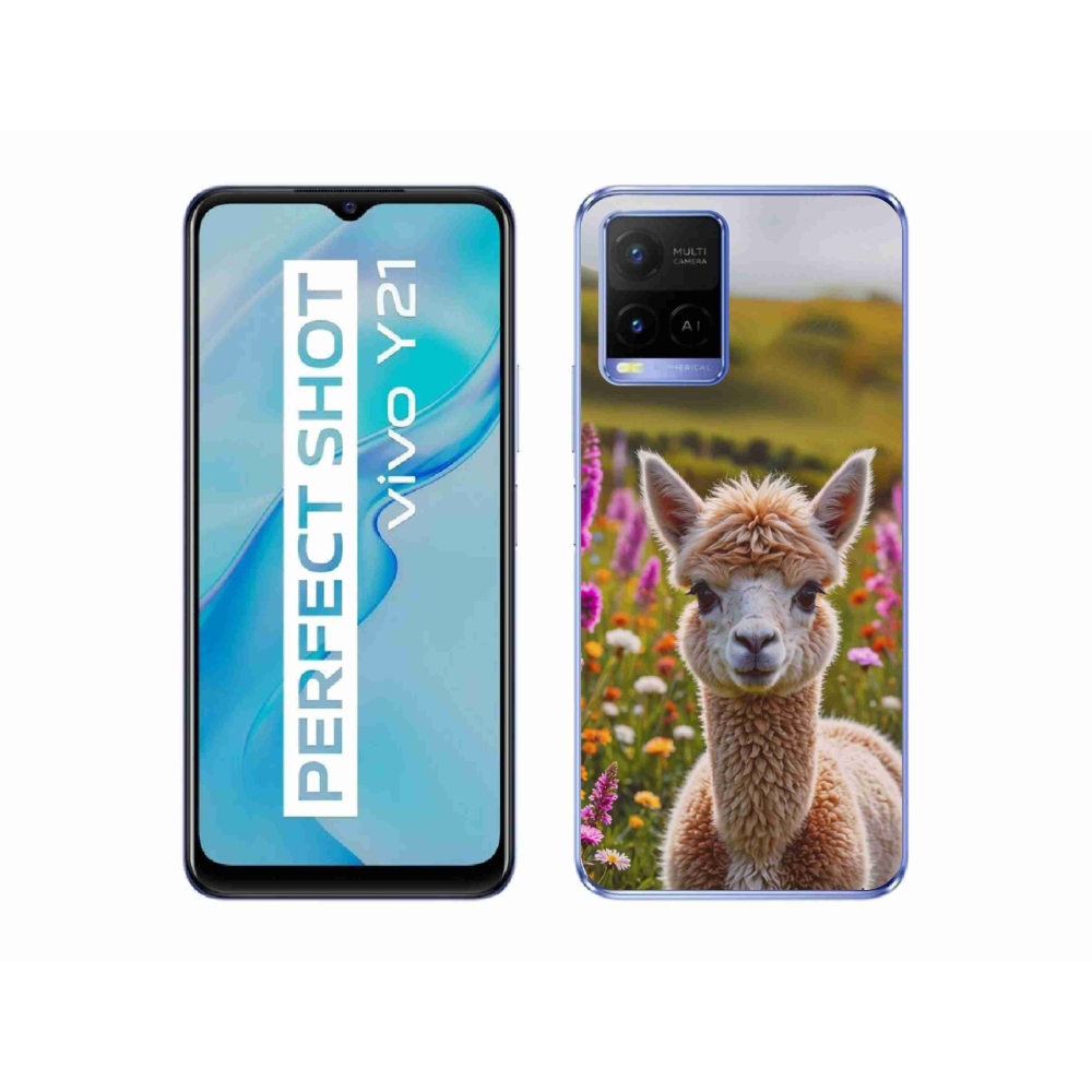 Gelový kryt mmCase na Vivo Y21/Y21s/Y33s - lama na louce