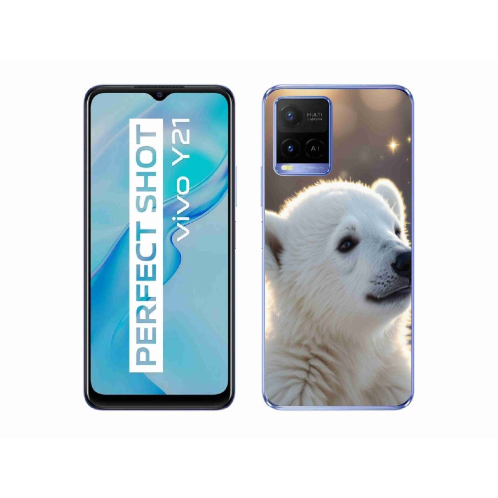 Gelový kryt mmCase na Vivo Y21/Y21s/Y33s - lední medvěd