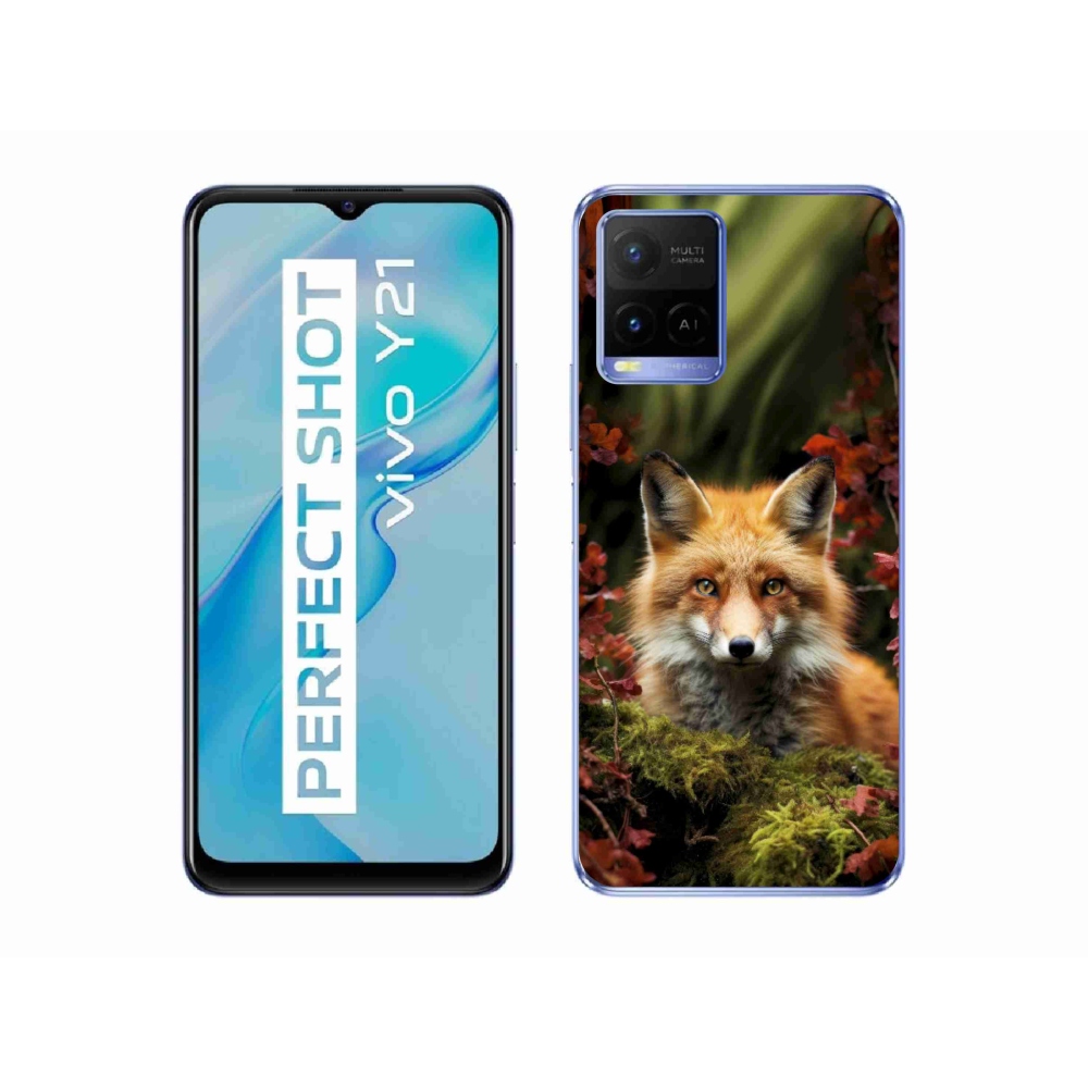 Gelový kryt mmCase na Vivo Y21/Y21s/Y33s - liška v lese