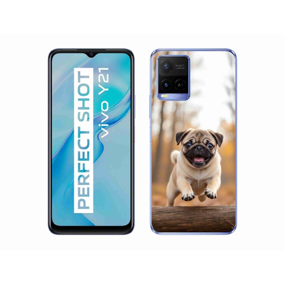 Gelový kryt mmCase na Vivo Y21/Y21s/Y33s - mops 2
