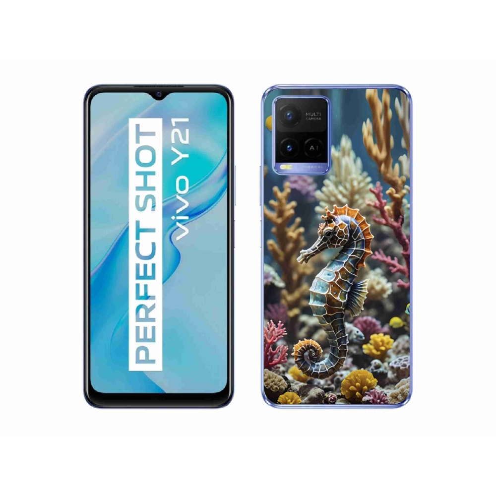 Gelový kryt mmCase na Vivo Y21/Y21s/Y33s - mořský koník 2