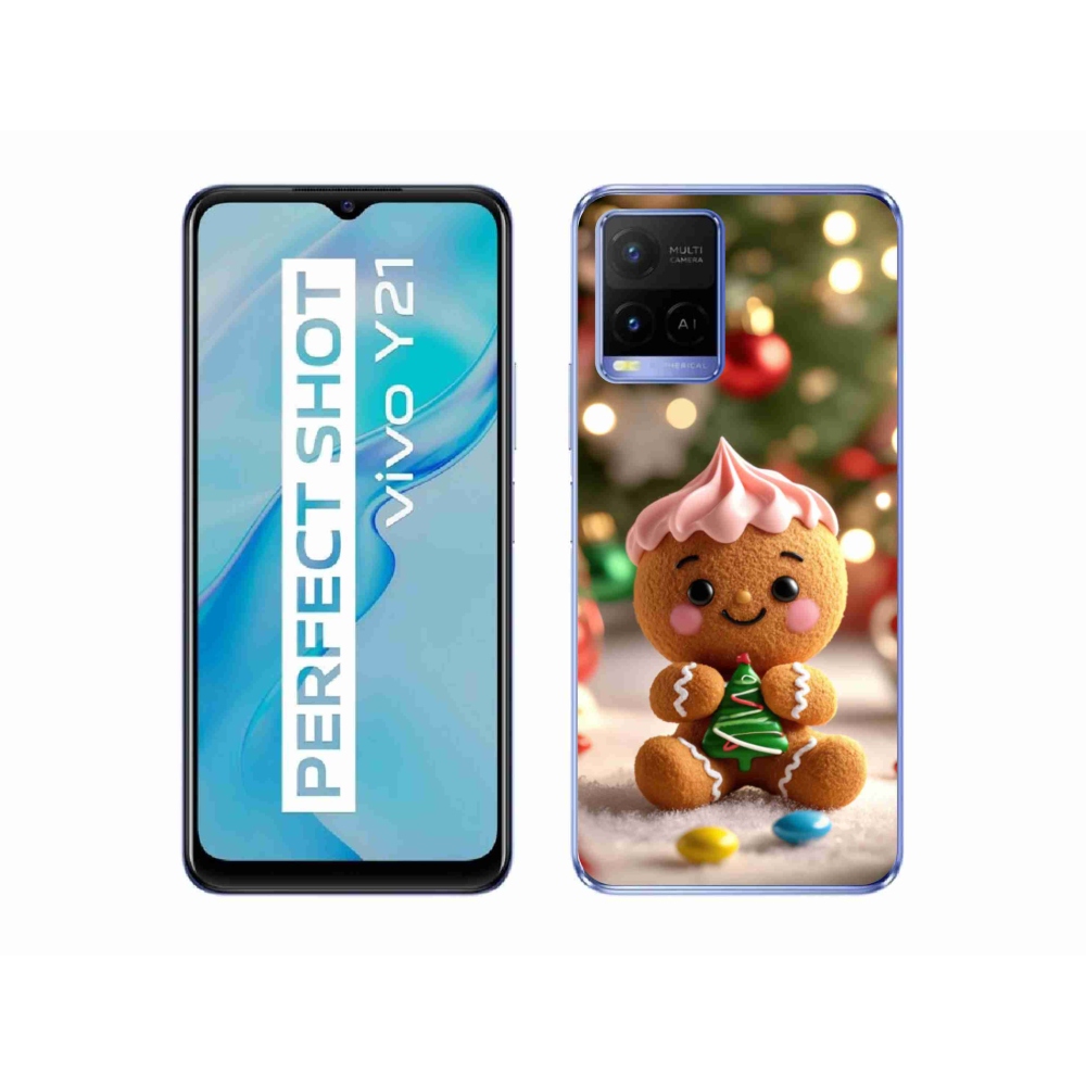 Gelový kryt mmCase na Vivo Y21/Y21s/Y33s - perníček