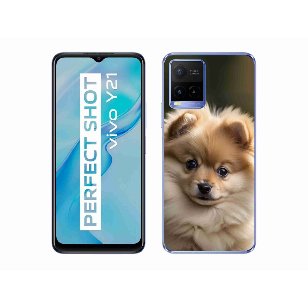 Gelový kryt mmCase na Vivo Y21/Y21s/Y33s - roztomilý pomeranian 2