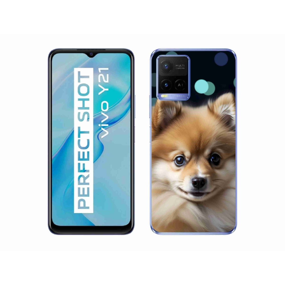 Gelový kryt mmCase na Vivo Y21/Y21s/Y33s - roztomilý pomeranian