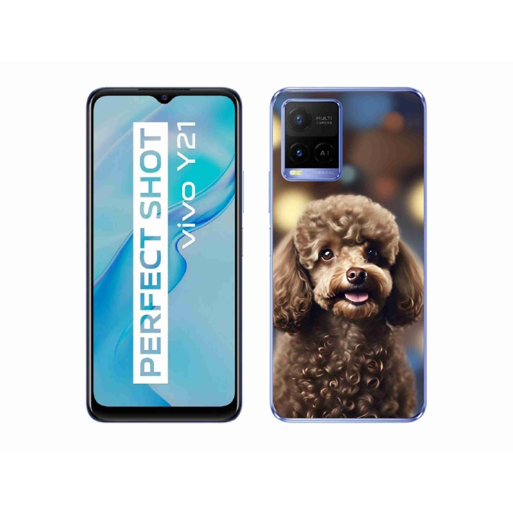 Gelový kryt mmCase na Vivo Y21/Y21s/Y33s - roztomilý pudl