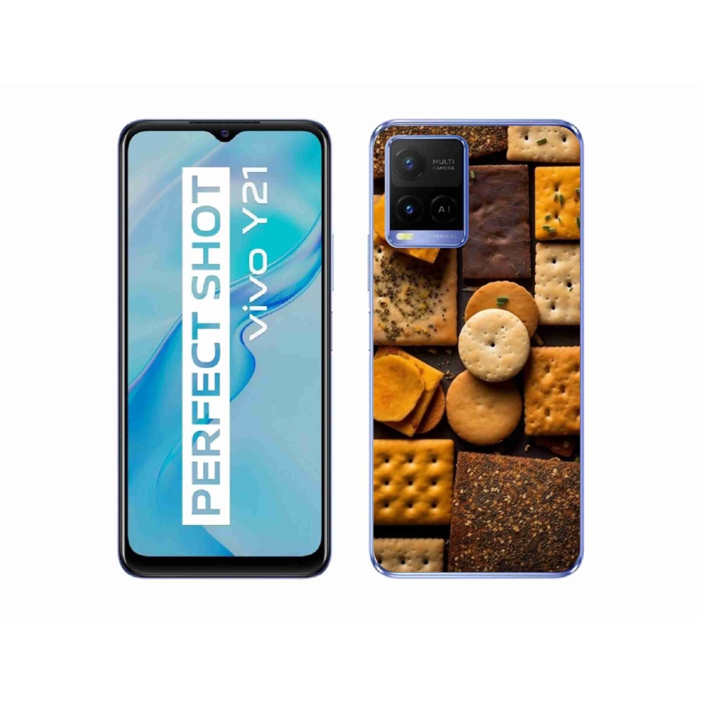 Gelový kryt mmCase na Vivo Y21/Y21s/Y33s - sušenky