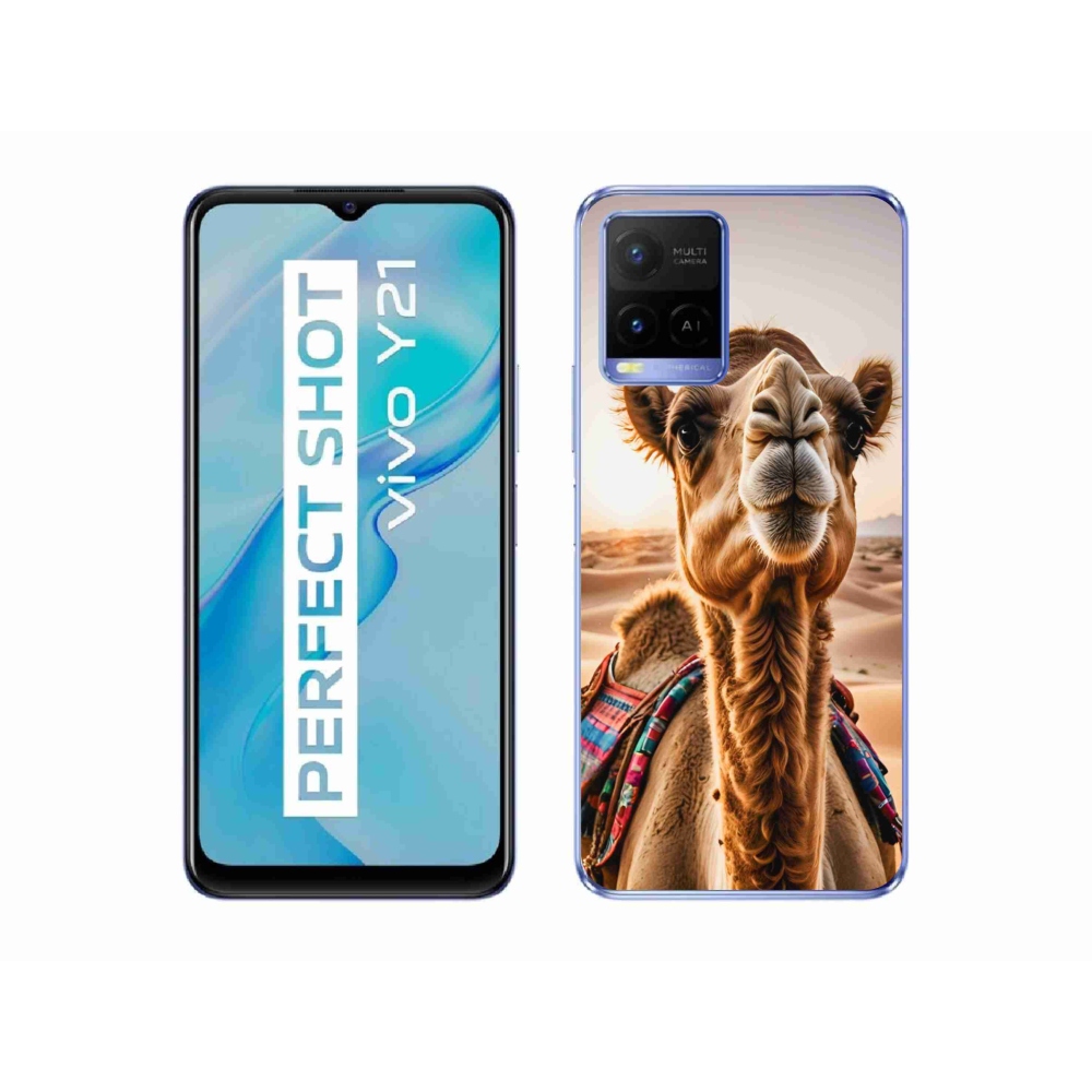 Gelový kryt mmCase na Vivo Y21/Y21s/Y33s - velbloud