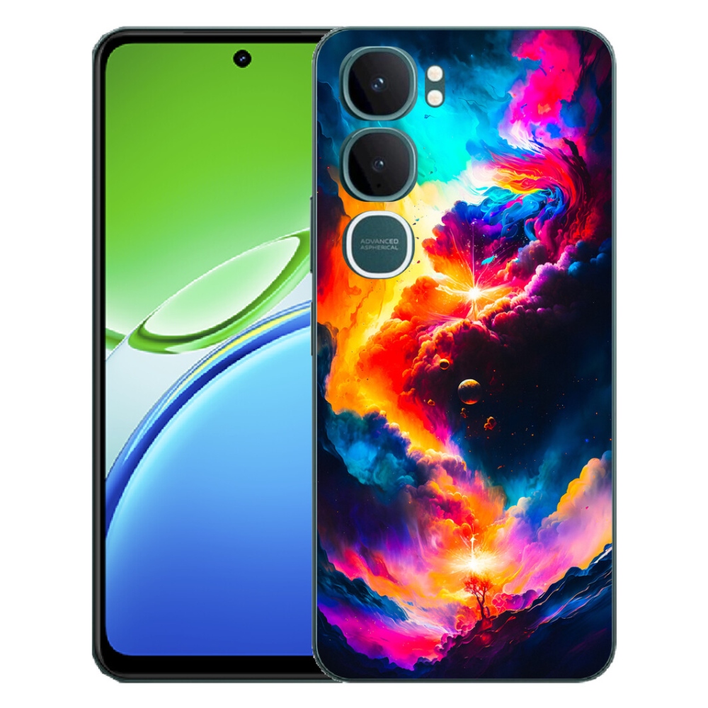 Gelový kryt mmCase na Vivo Y21d - abstraktní motiv