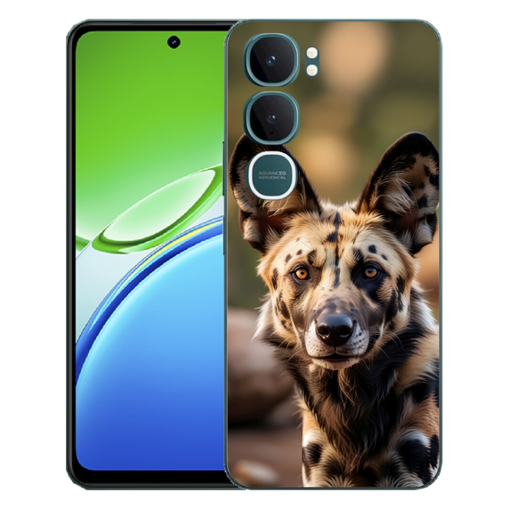 Gelový kryt mmCase na Vivo Y21d - africký divoký pes