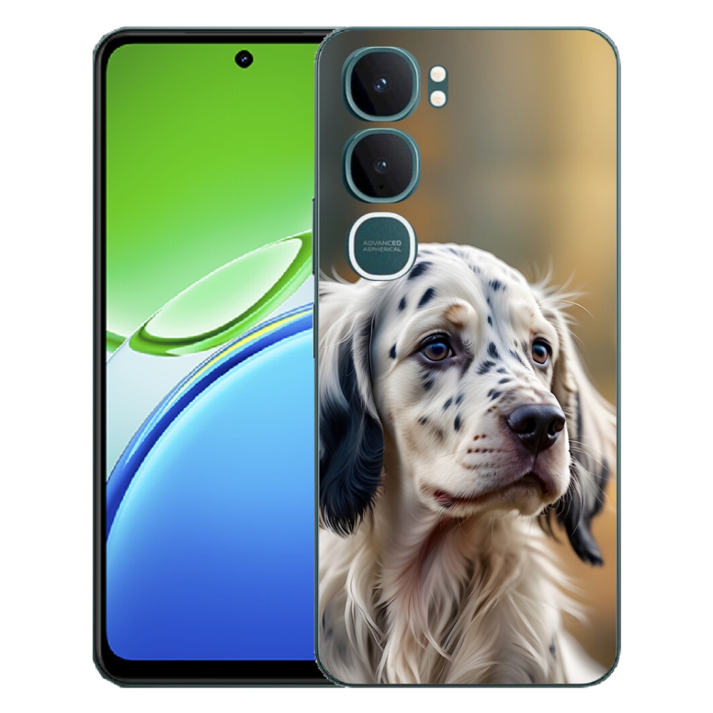 Gelový kryt mmCase na Vivo Y21d - anglický setr