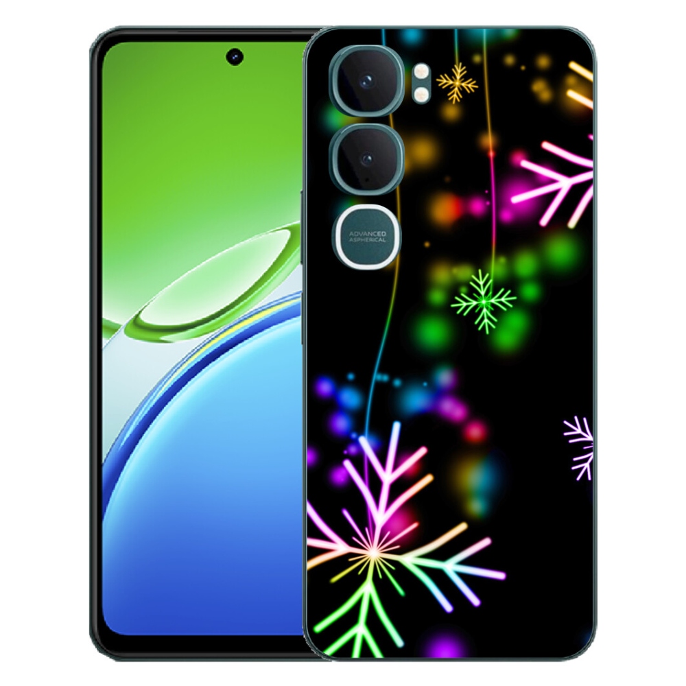 Gelový kryt mmCase na Vivo Y21d - barevné vločky