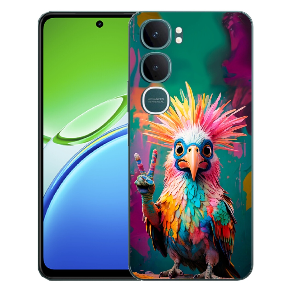 Gelový kryt mmCase na Vivo Y21d - barevný rebel