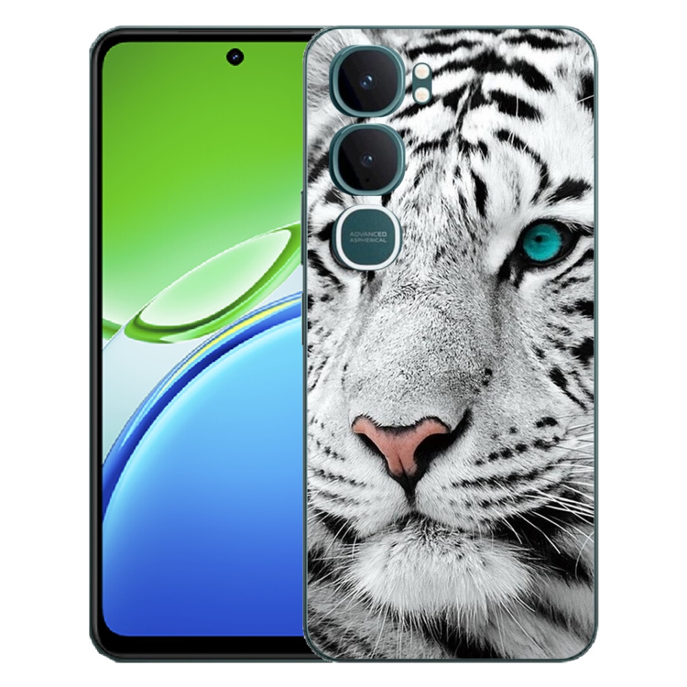 Gelový kryt mmCase na Vivo Y21d - bílý tygr