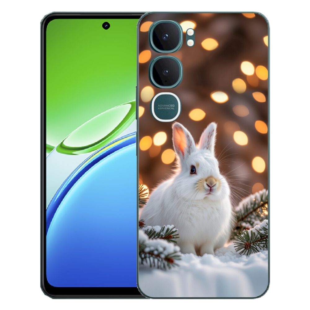 Gelový kryt mmCase na Vivo Y21d - bílý zajíc