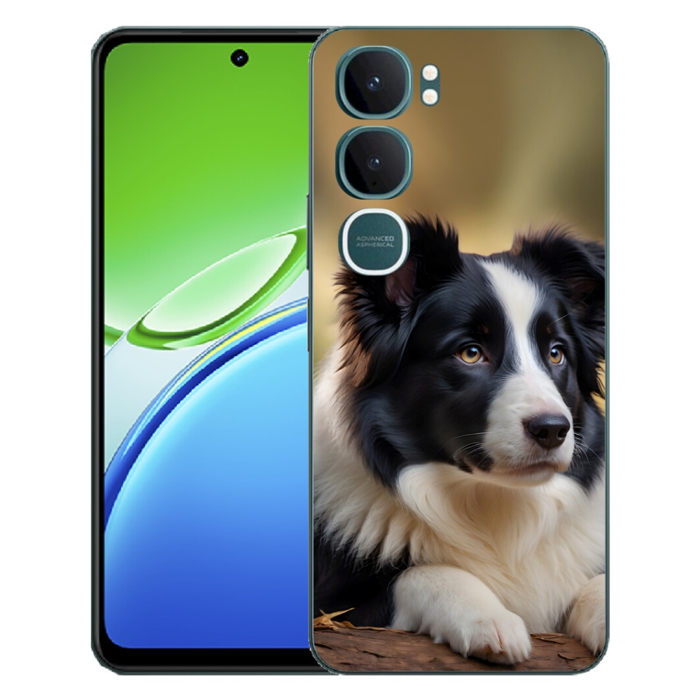 Gelový kryt mmCase na Vivo Y21d - border kolie 2