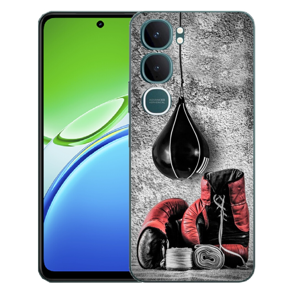 Gelový kryt mmCase na Vivo Y21d - boxovací pytel a rukavice