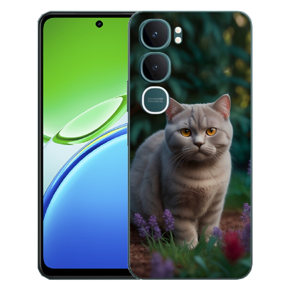 Gelový kryt mmCase na Vivo Y21d - britská kočka