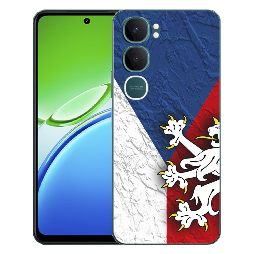 Gelový kryt mmCase na Vivo Y21d - česká vlajka 1
