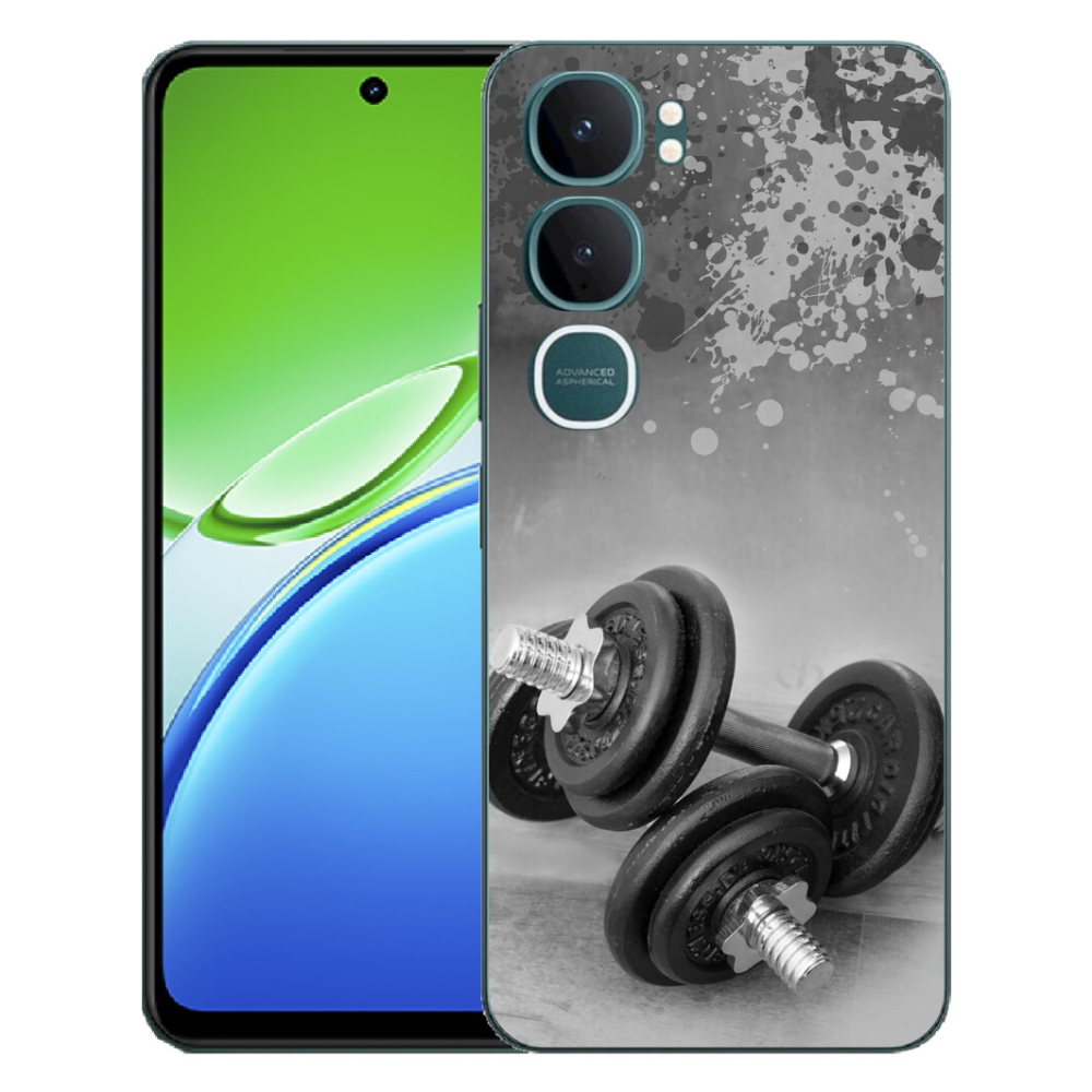 Gelový kryt mmCase na Vivo Y21d - činky 1