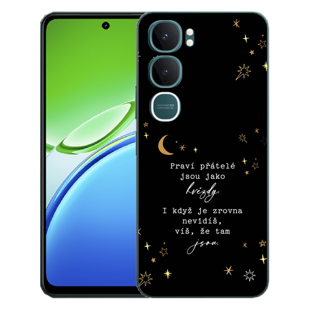 Gelový kryt mmCase na Vivo Y21d - citát 6 černé pozadí