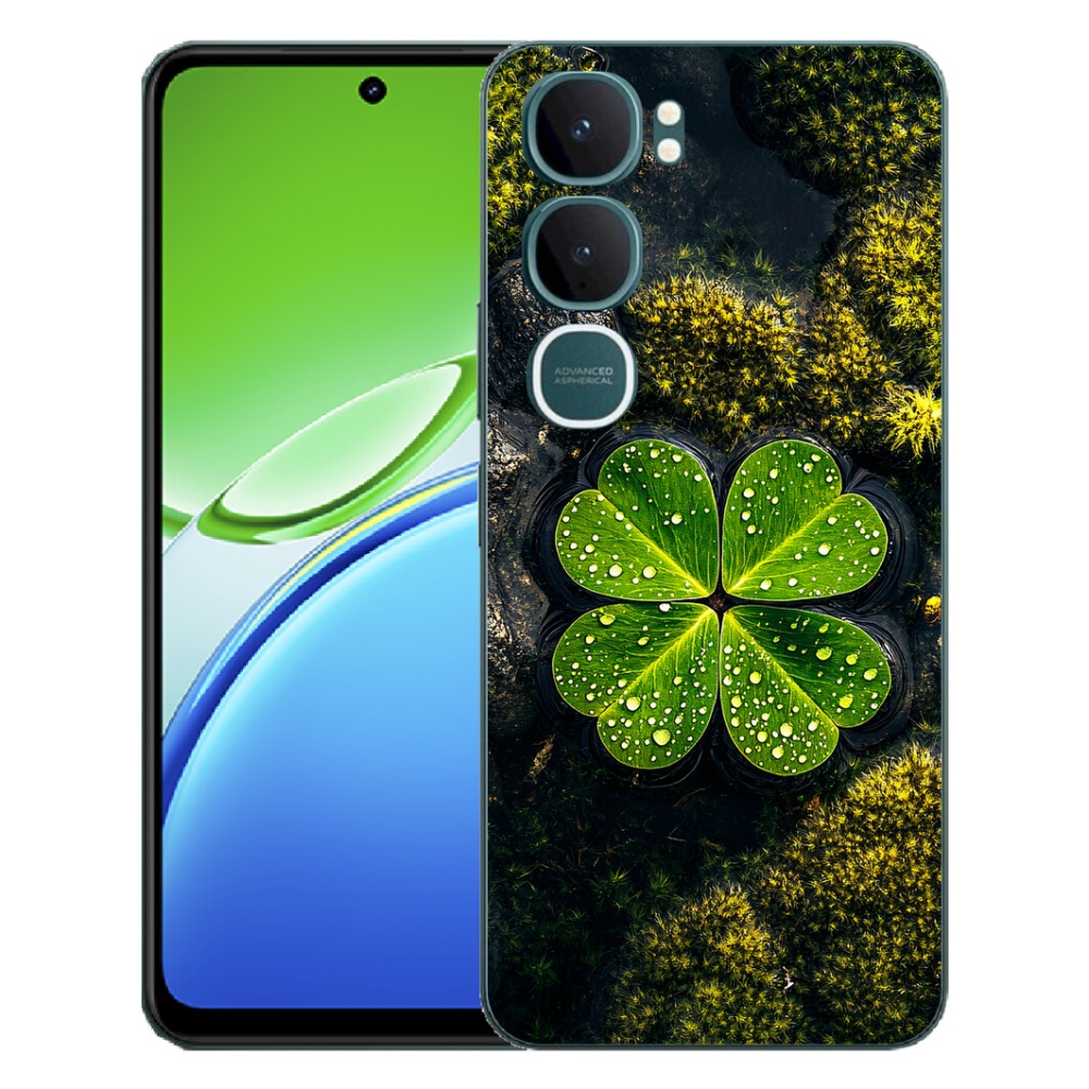 Gelový kryt mmCase na Vivo Y21d - čtyřlístek