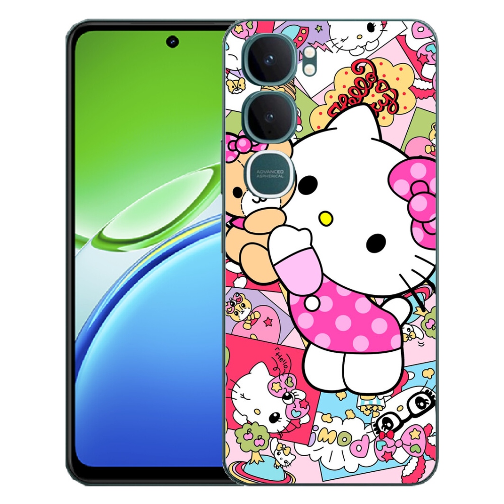 Gelový kryt mmCase na Vivo Y21d - cute kitty