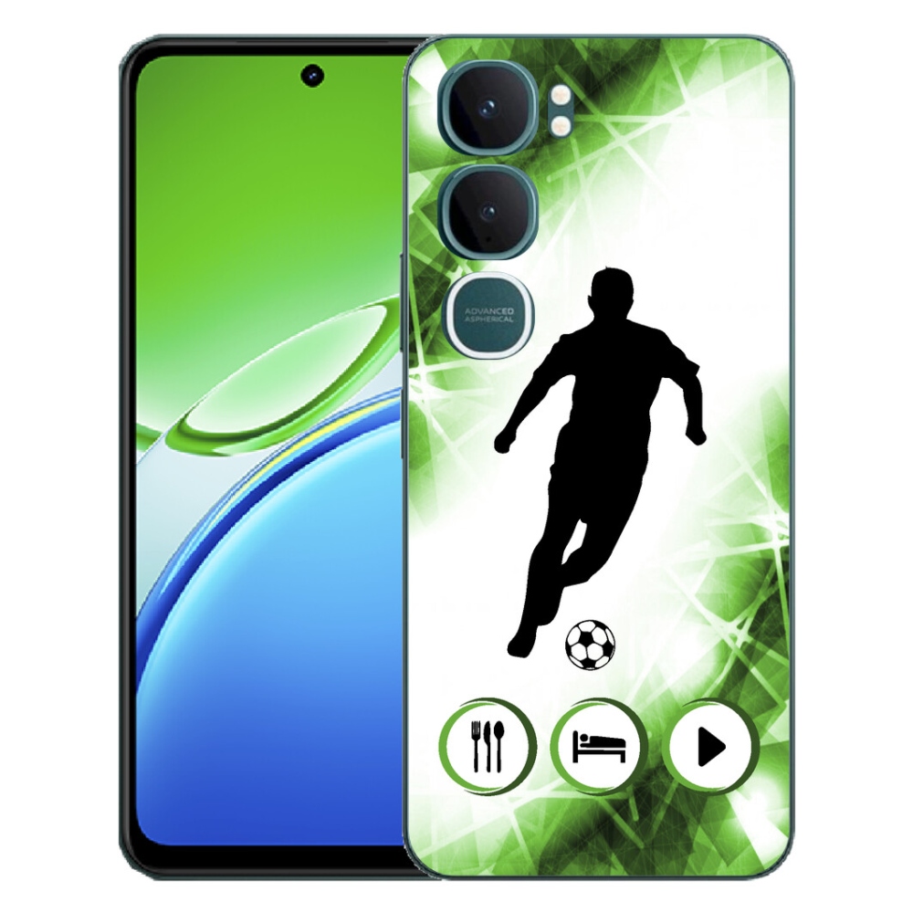 Gelový kryt mmCase na Vivo Y21d - fotbalista