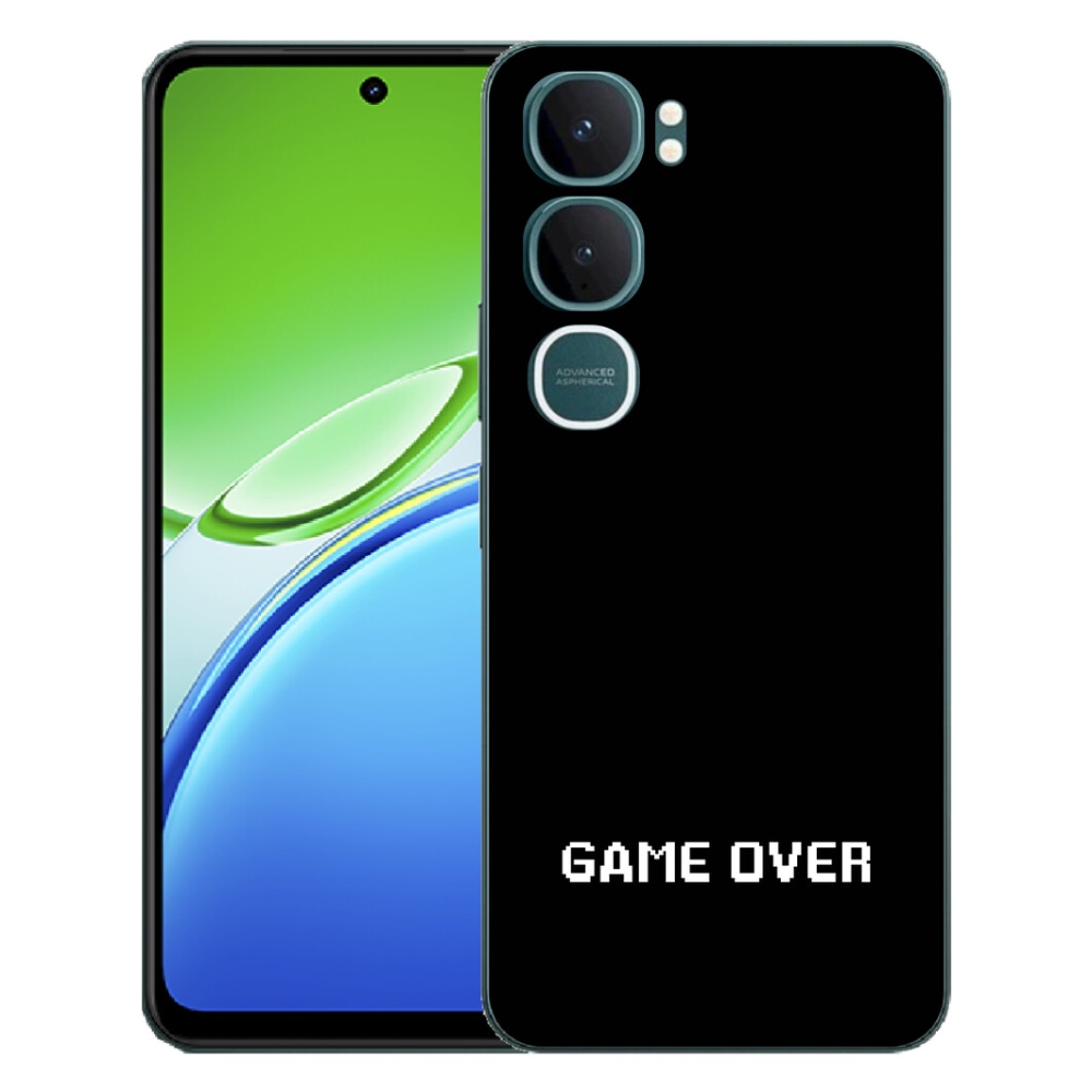 Gelový kryt mmCase na Vivo Y21d - game over černé pozadí