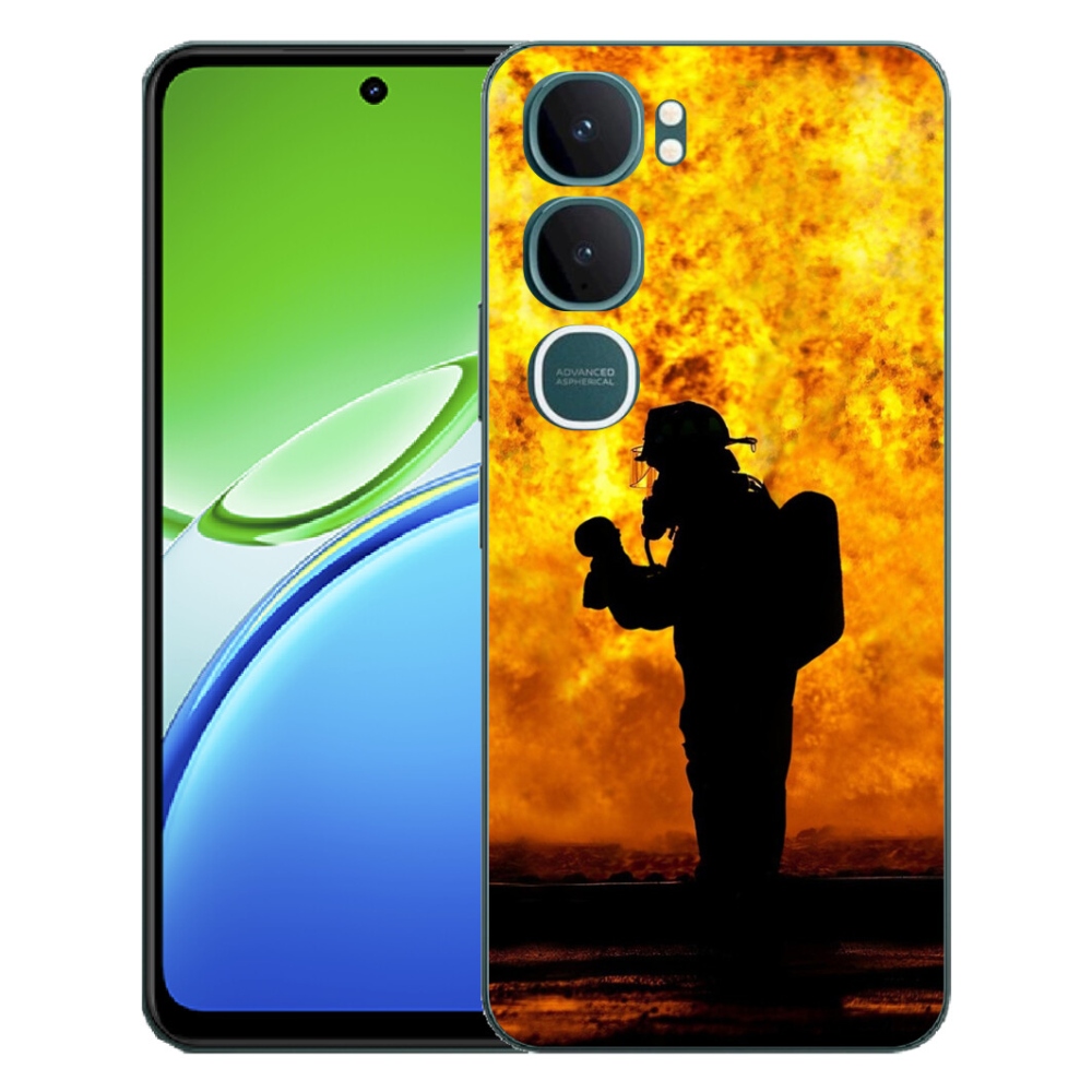 Gelový kryt mmCase na Vivo Y21d - hasič