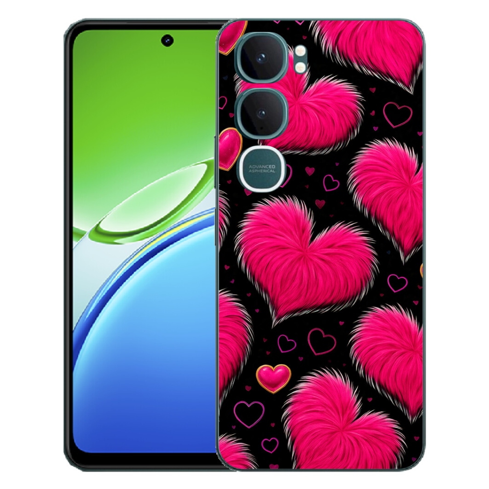 Gelový kryt mmCase na Vivo Y21d - hebká srdce