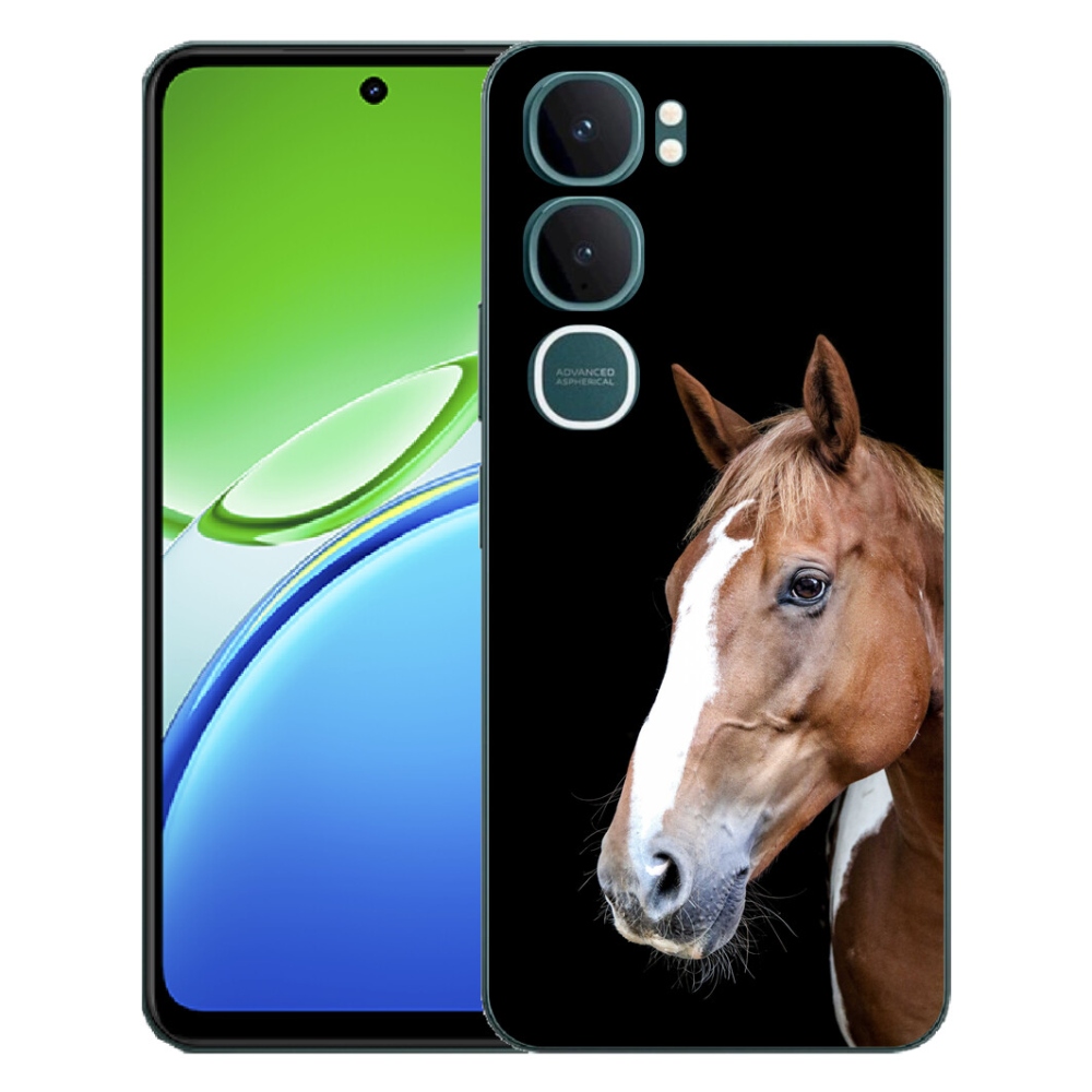 Gelový kryt mmCase na Vivo Y21d - hnědý kůň 3