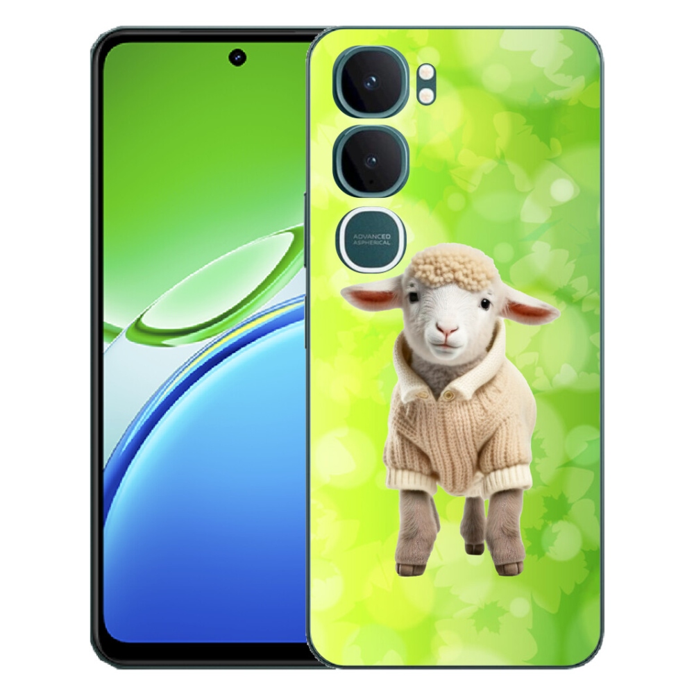 Gelový kryt mmCase na Vivo Y21d - jehně ve svetru