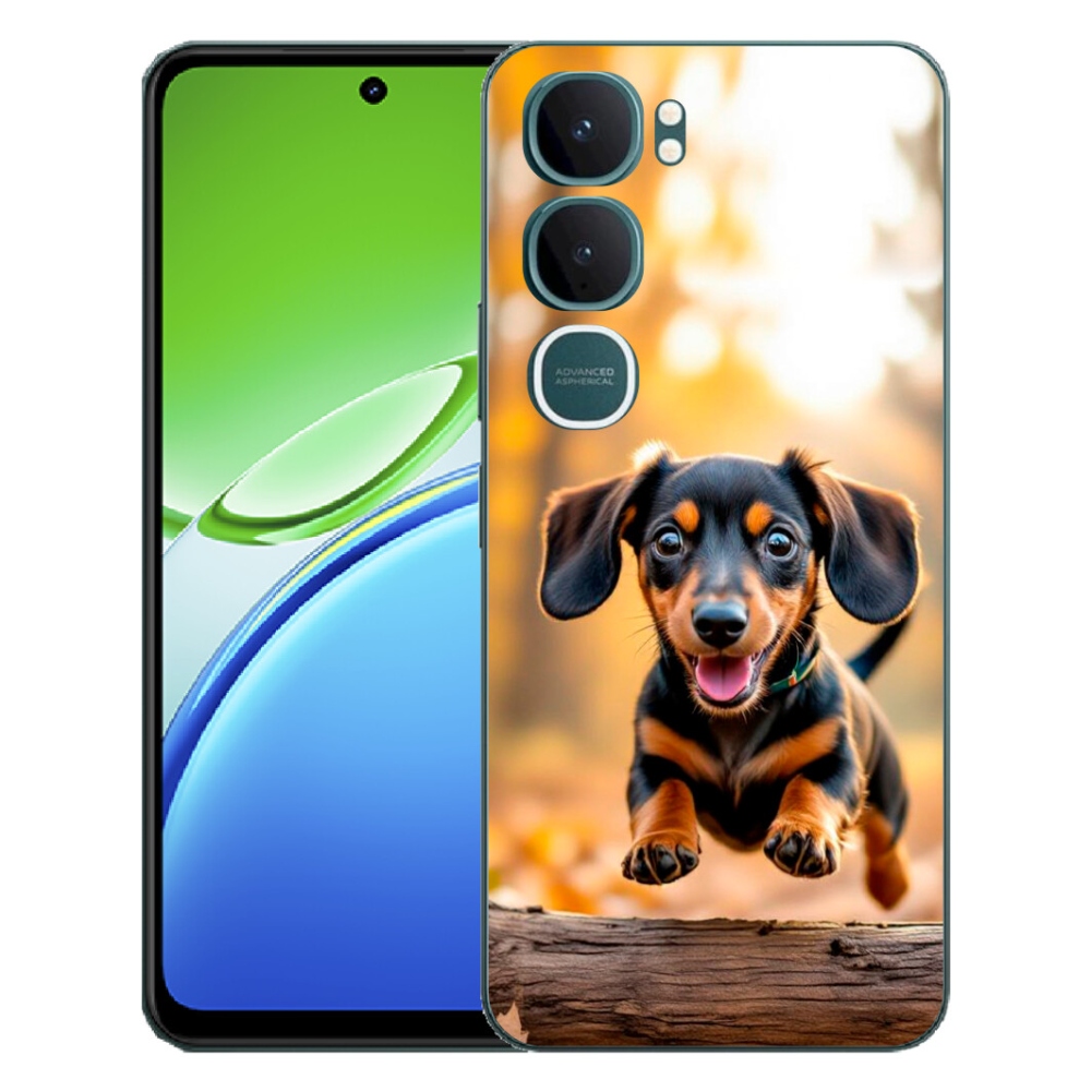 Gelový kryt mmCase na Vivo Y21d - jezevčík 2