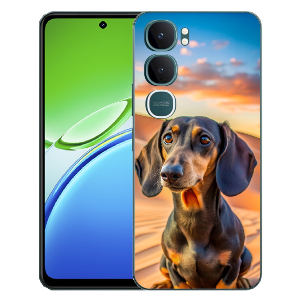 Gelový kryt mmCase na Vivo Y21d - jezevčík 3 