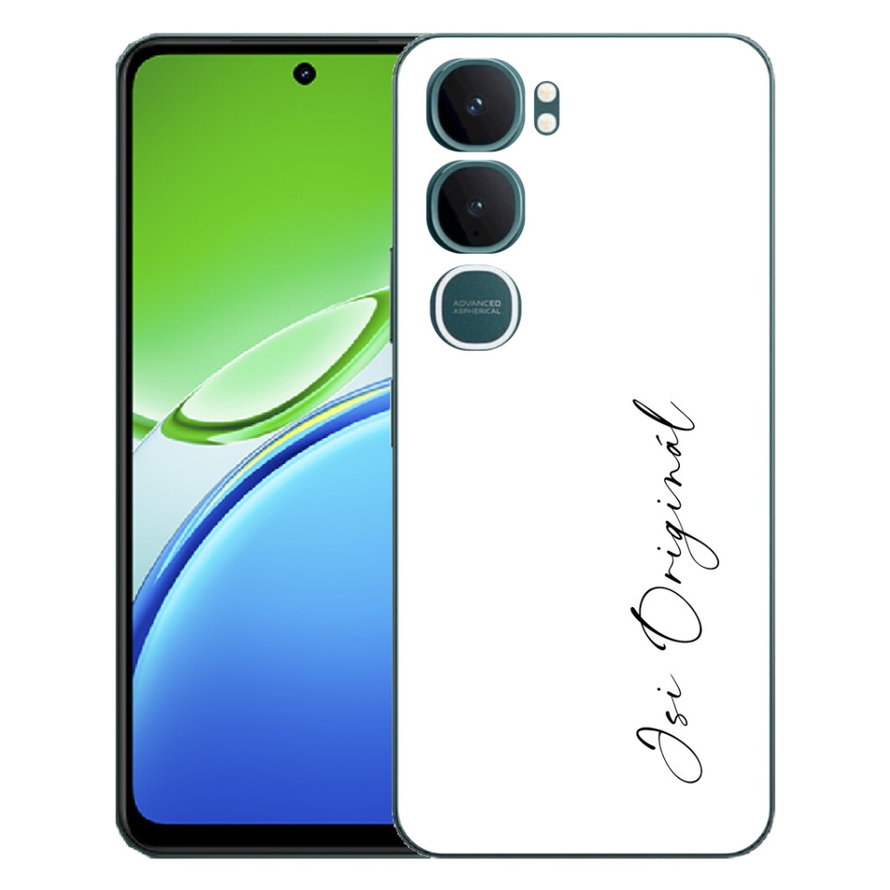 Gelový kryt mmCase na Vivo Y21d - jsi originál bílé pozadí