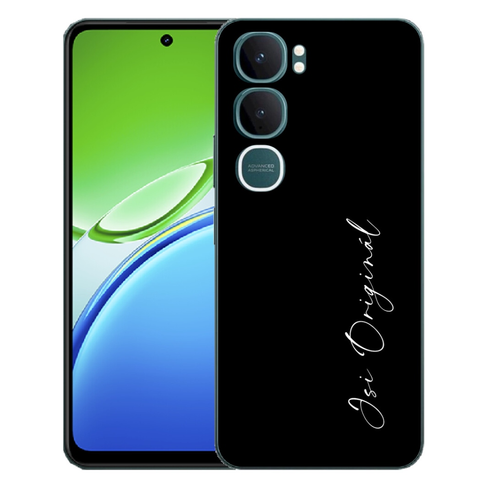 Gelový kryt mmCase na Vivo Y21d - jsi originál černé pozadí