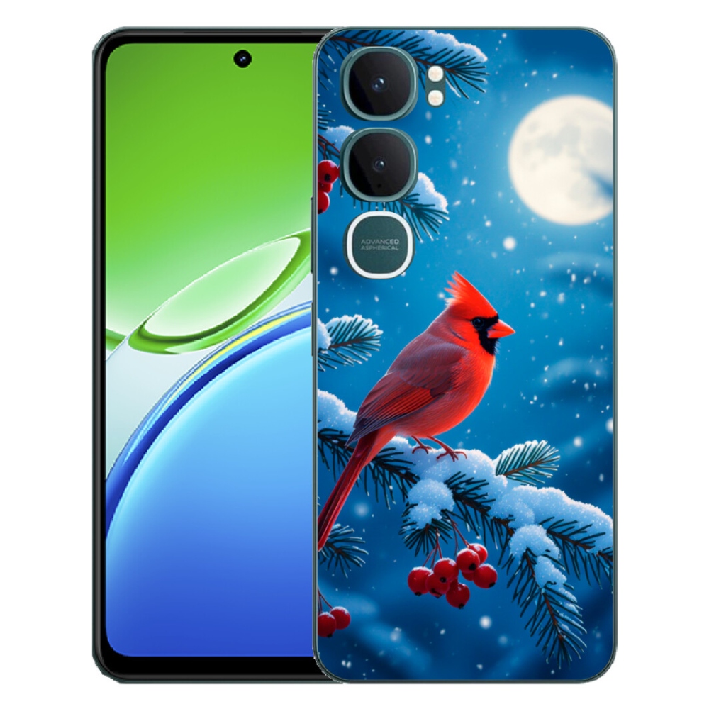 Gelový kryt mmCase na Vivo Y21d - kardinál červený