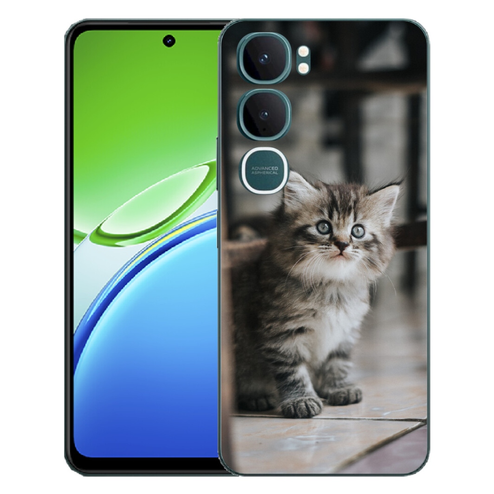 Gelový kryt mmCase na Vivo Y21d - koťátko