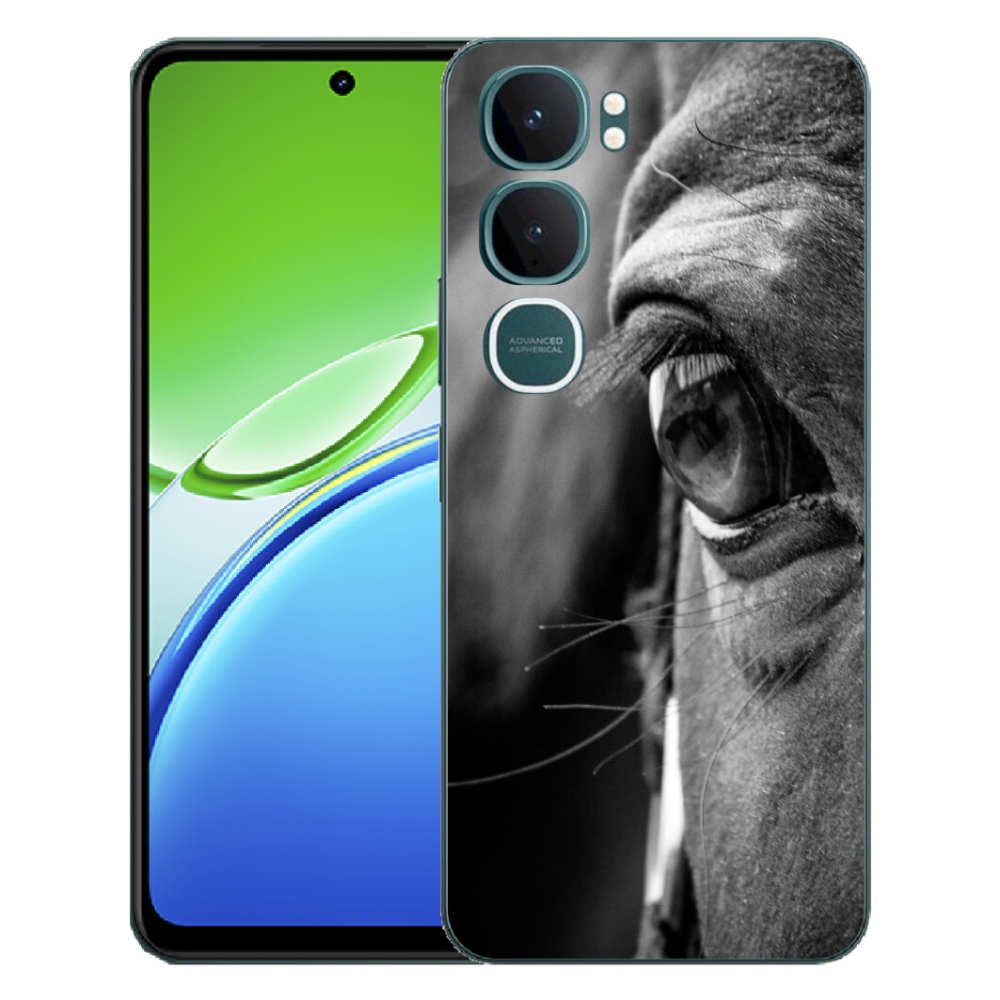 Gelový kryt mmCase na Vivo Y21d - koňský pohled