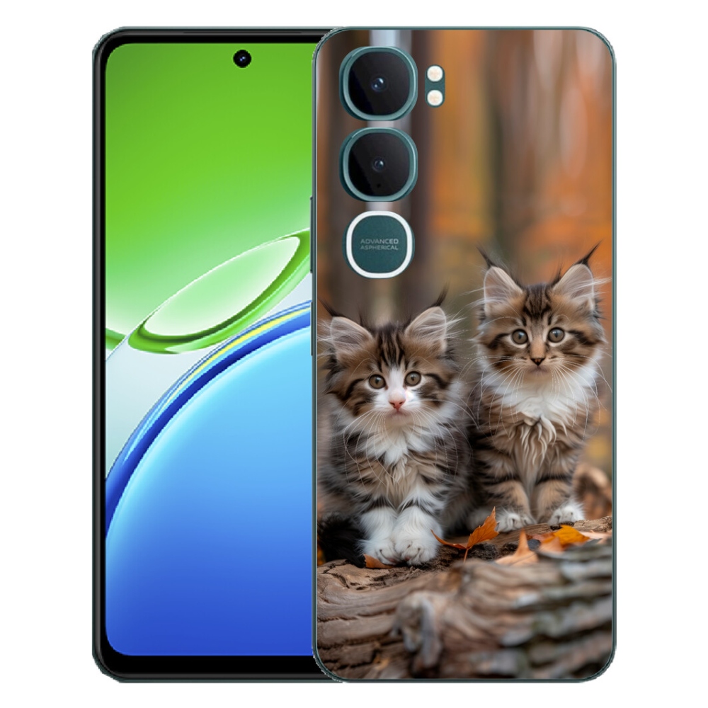 Gelový kryt mmCase na Vivo Y21d - kočičí duo 3