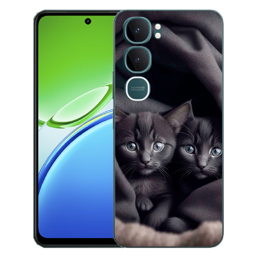 Gelový kryt mmCase na Vivo Y21d - kočičí duo