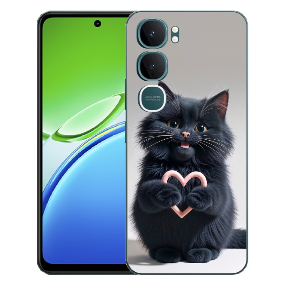 Gelový kryt mmCase na Vivo Y21d - kočičí láska 3