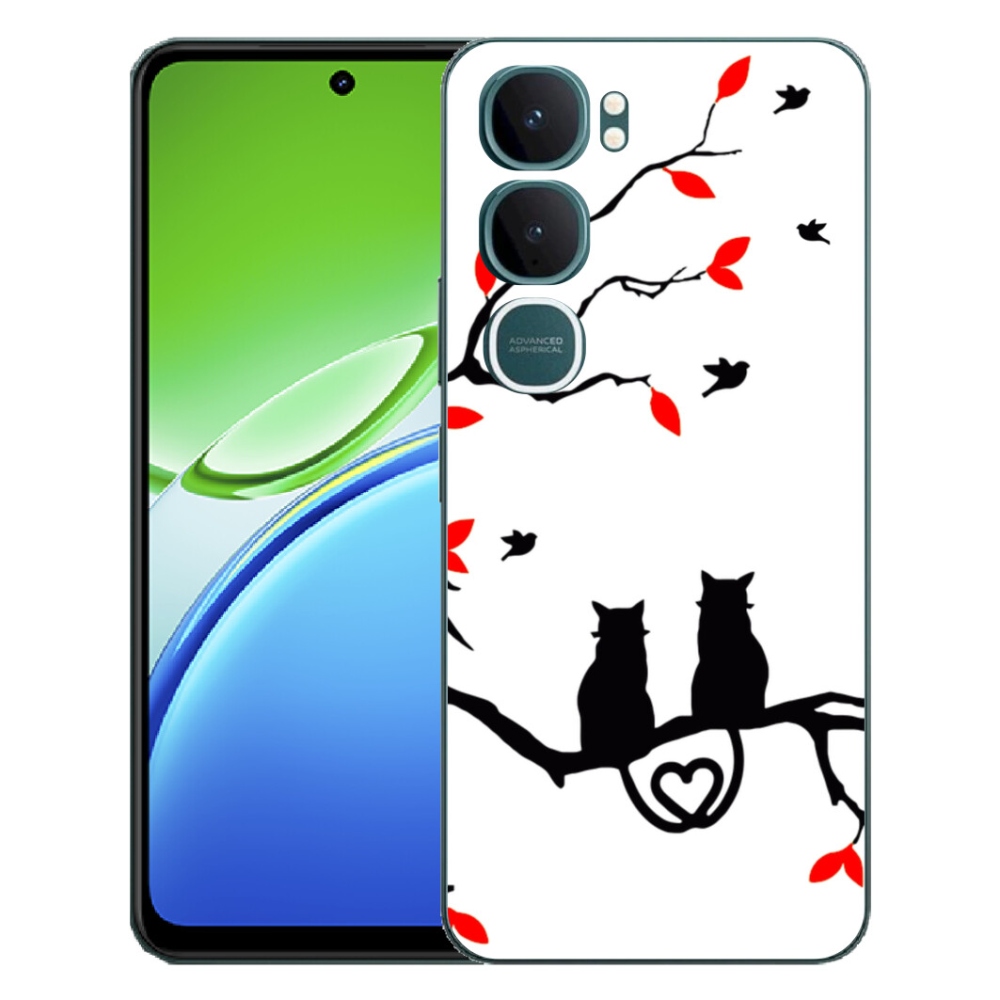 Gelový kryt mmCase na Vivo Y21d - kočičí láska