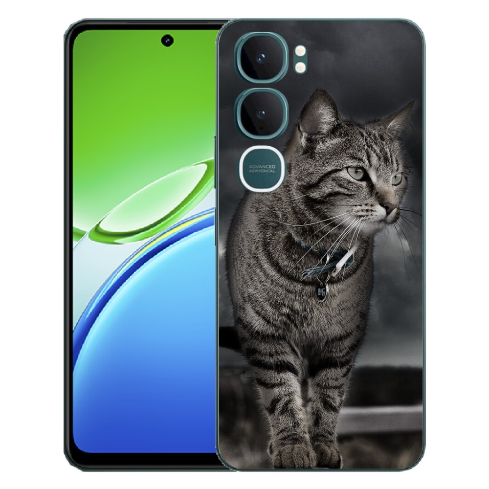 Gelový kryt mmCase na Vivo Y21d - kočka