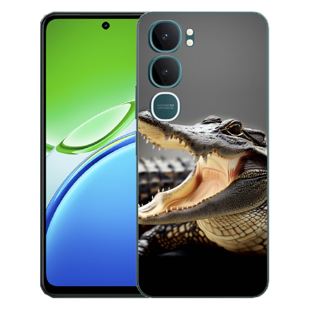 Gelový kryt mmCase na Vivo Y21d - krokodýl